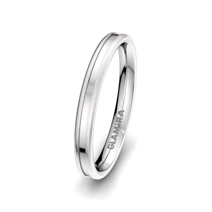 Wedding ring for men in silver